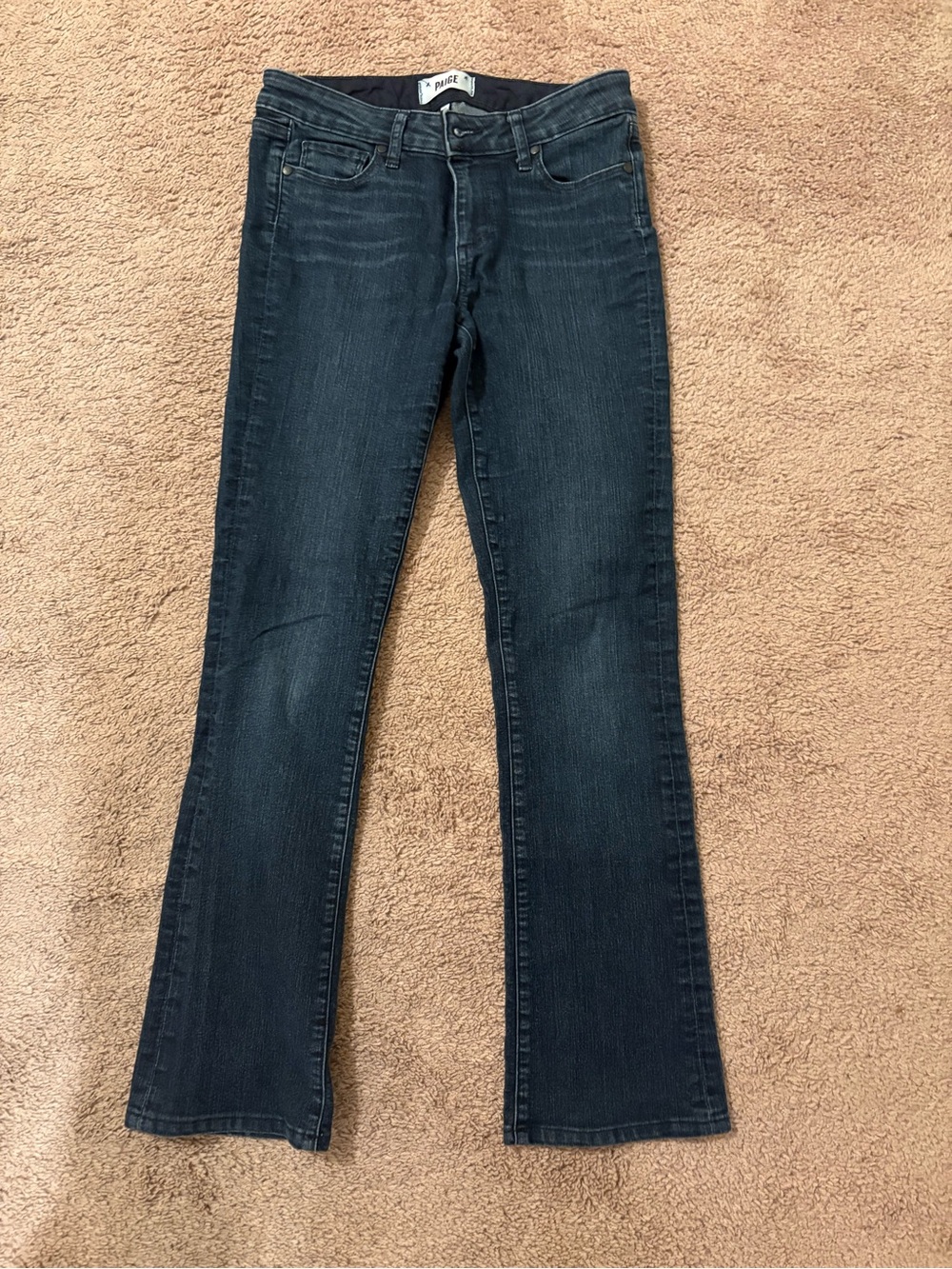 PAIGE Dark Indigo Flare Jeans